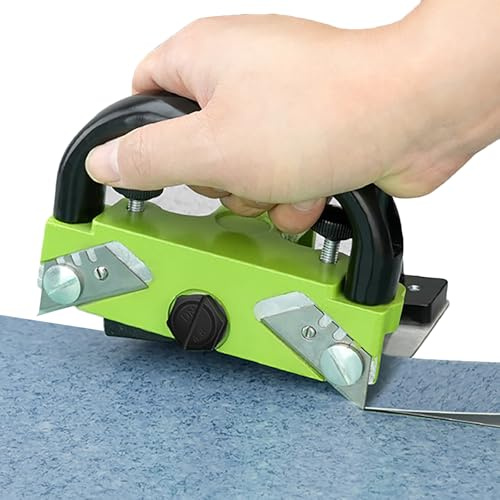 Cortadora De Pisos Laminados, Cortadora De Juntas De Pisos De Vinilo con Cuchilla De Alta Precisión, Altura Ajustable Y Material De Aleación De Aluminio Duradero, para Pisos De PVC