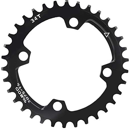 Keenso 1 Pcs Bike Chainring, 96BCD Bike Narrow Wide Round Chainring Repair Chain Ring for Mountain Bicycle(34T) Bicycles and spare parts