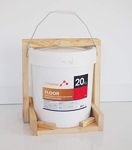 H2oplus · Peinture Sol Extérieur et Intérieur Rouge 20Kg · Pour Garage, Béton, Asphalte, Carrelage et Terrains de Sport · Revêtement Floor