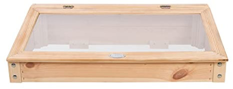 Frühbeetaufsatz für Hochbeet und Gartenbeet, Gewächshaus, 78.6 x 21.7 42.1 cm