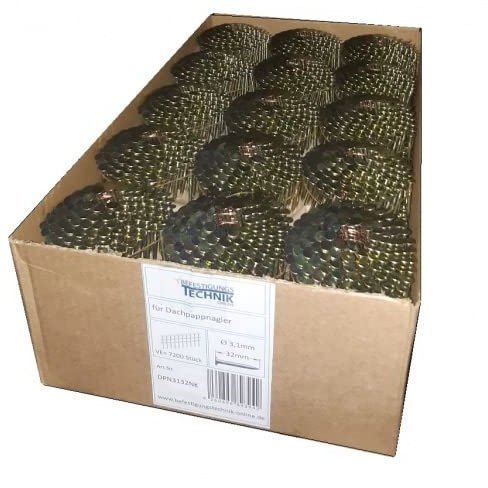 Dachpappnägel 3,1x32mm Ring verzinkt passend für Dachpappnagler Prebena Bostitch Makita AN454