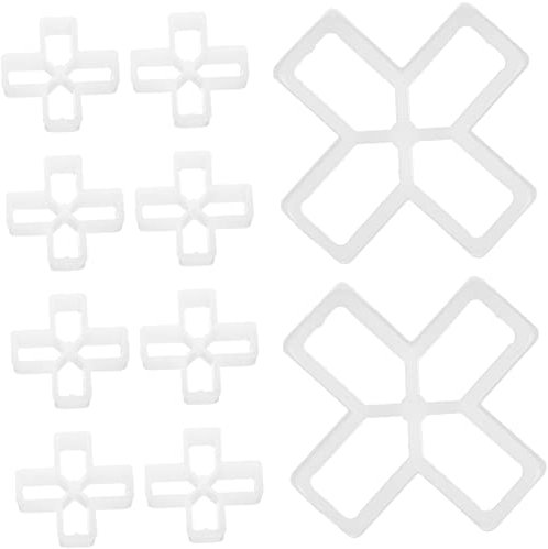 HOMSFOU 100pcs Tile Leveling Clips Durable Cross Shaped Tile Spacers for Flooring Wall Tiling Material Fast Installation Reduces for Grout Applications