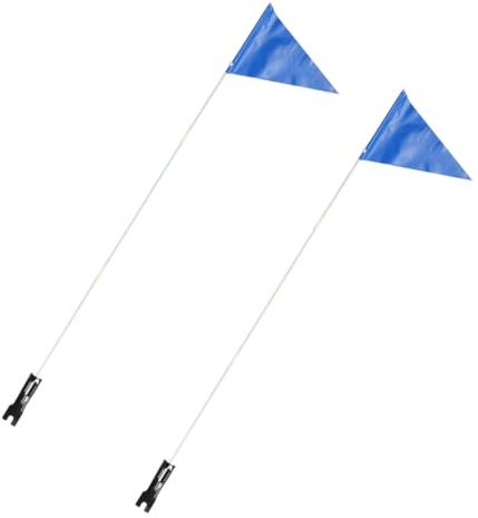 VICASKY 2 set Bandiere Sicurezza per Bici con Regolabile Bandierine Riflettenti Resistente Vento per Ciclismo e Bicicletta