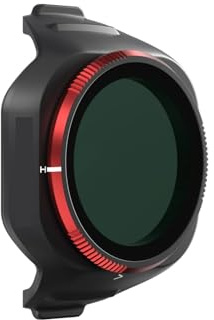 1 Stück Freewell Einzel-Drohnenfilter, kompatibel mit DJI Mini 5 Pro, ND, UV, ND/PL, LPR, CPL und Schwarzer Glühnebel 1/4 Filter Fotozubehör(ND1000PL)