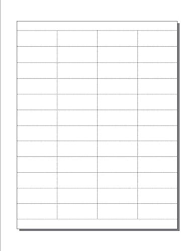 Print-Ready Shelf Tags - 13/16 x 2-1/8, 48-UP on 8-1/2 x 11 White 65-lb Cover, Microperfed for Separation - 250 Sheets