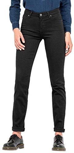 Lee Femme Marion Straight Jeans, Black Rinse, 29W / 31L EU