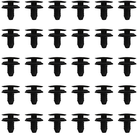 YINETTECH 50pcs Clips Agrafe Porte Attache Automobile Rivet en Plastique Fixation de Protection pour Voiture 1609267280 856553