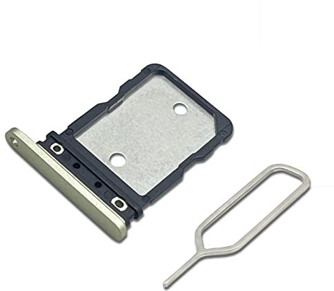 Eonpam Dual SIM Slot for Google Pixel 7 SIM Card Tray Holder Replacement + Sim Pin(Gold)