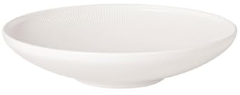 Villeroy & Boch - Afina Schale aus Premium Porzellan, mittelgroße Bol für Salate und Pasta, Made in Germany, spülmaschinenfest und mikrowellensicher, stapelbar, weiß, 6er Set