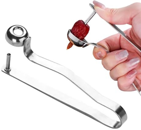 Snocciolatore per ciliegie in acciaio inossidabile | Rimozione del nocciolo delle olive | Strumento di estrazione del nucleo della frutta | Rimozione dei semi di datteri | Estrattore di noccioli d'uva
