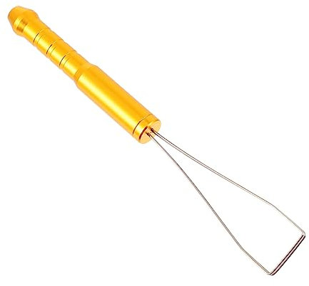 Housoutil Estrattore Di Tasti Estrattore Portatile Estrattore Del Cappuccio Della Tastiera Strumento Di Del Cappuccio Accessorio Per Tastiera Golden Lega Di Alluminio