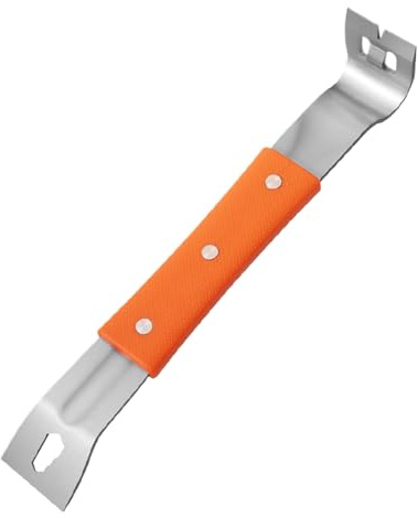 YNPQTDS Barra de palanca plana, extractor de clavos para carpintería, herramienta ergonómica antideslizante para mejorar el hogar, techos, demolición de carpintería