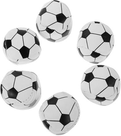 JOINPAYA 6 Stück Fußball-Sandsäcke Sitzsack-Spiel Maislochbeutel Sitzsäcke Kinderbohnensäcke Bohnensäcke jonglieren Spieltaschen Kleiner Bohnensack Fußball-Sitzsack Pu Black