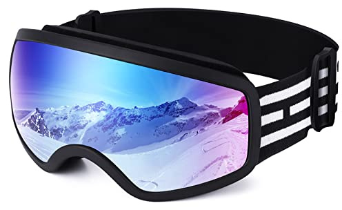 EasYoung Skibrille für Kinder, Snowboard Brille mit UV-Schutz, Anti-Fog für Jugendliche, Skateboarden Brille Helmkompatible