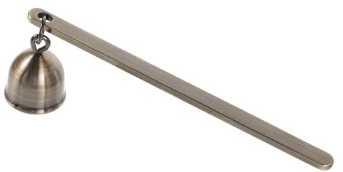 DIYEAH Apagavelas Metálico Vintage de 15 CM Extintor de Mecha para Velas Accesorio Decorativo en Color Bronce Antiguo Herramienta Segura para Apagar Fuegos en Fiestas y Hogar