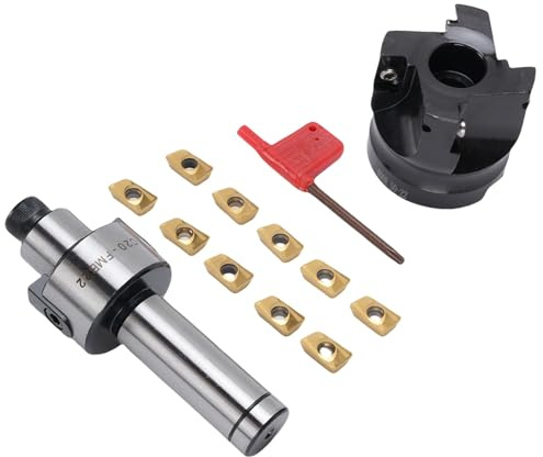 Badafaci 400R 50 22 4T Planfräs 50mm 4 Räfflor ändfräs med APMT1604 Hårdmetallskär för CNC-fräsmaskin Svarvborrfräs