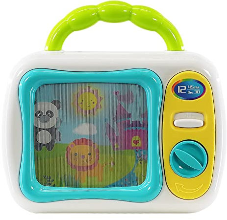 My First TV Baby Musical Television Toy Box with Colourful Toy Safari Jungle Animals and Sleepy Lullaby Play for Ages 6 Months Up Infant Baby Toddlers Boys Girls, Safety Tested, BPA Free