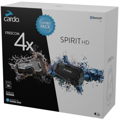 Cardo Kit Freecom 4x And Spirit Hd Intercom One Size