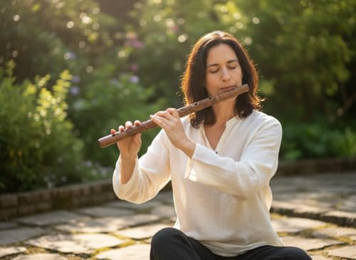 shamsi point Flauta tallada de madera bansuri lord krishna nuevo instrumento musical flautas