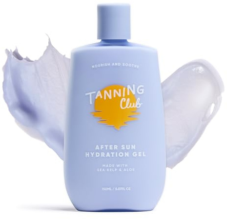 Tanning Club - After Sun Gel - Aloe Vera and Sea Kelp Formula for Sunburn Relief and Hydration - Tan Extender - 150 m