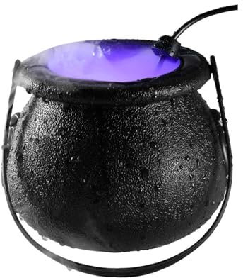 Máquina De Niebla De Halloween - Generador De Niebla De Bruja De Terror, Dispositivo Para Crear Niebla De Agua | Olla Para Fumar Bruja De Terror De Halloween Con Sensor De Nivel De Agua, Máquina Autom
