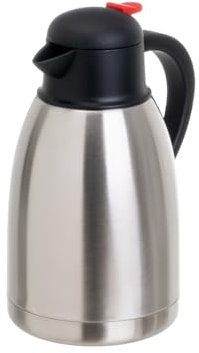 Jarra termo con dosificador de acero inoxidable plateado de 1500 ml