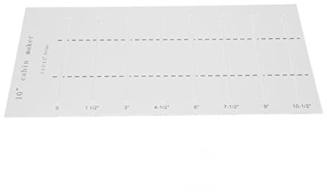 Ensemble de Fabrication de Cabane en Rondins, Règle de Couture Portative, Kit de Construction de Maison en Bois pour Projets Artisanaux et Artistiques