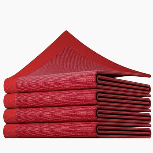 Toile D'Ombrage Rouge 95% Filet Protection Solaire Maille Résistante Bloquer Les Rayons UV pour Terrasse Arrière-Cour Porche Garde-Corps Abri Voiture Extérieur Jardin Serre Piscine Garage