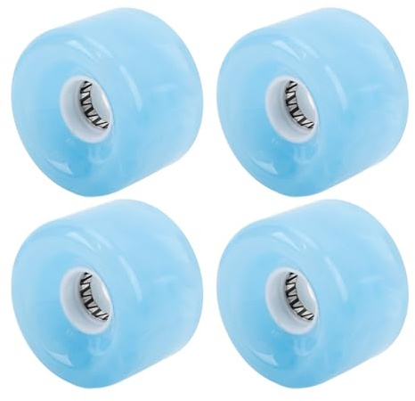 Generic Longboard -hjul, Inbyggda Lager Genomskinliga Ersättare 4st Skate Wheels för Att Navigera (Blå)