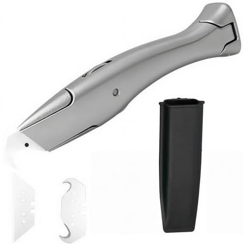 Set de Cutters Profesionales de Seguridad, Cuters Profesionales de Seguridad, Cuchillas Cutter Plegable - Incluye Cuchillas Cutter Profesional Trapezoidal y Pequeña