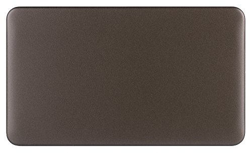 Schneider Electric GGBL8020MB Lisse Screwless Deco, doppia piastra decorativa, colore bronzo moka