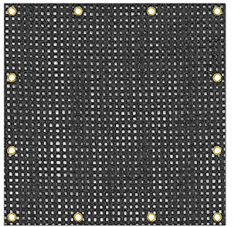 Covers & all Mesh Tarps, 6 Oz 20 mil Polyester Protective Cover with Reinforced Edges, Multipurpose for Patio Garden Fences Swimming Pools Construction Dump Trucks Equipment (6' H x 10' W Feet)