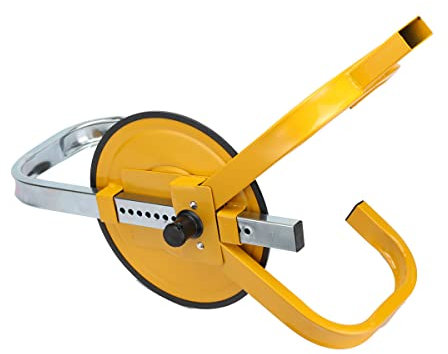 Lfhelper Radkralle Parkkralle Reifenkralle 13-15 Zoll Auto Diebstahlsicherung Stahl Radsicherung mit Sicherheitsschloss für PKW Wohnwagen Anhänger