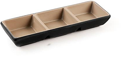 MLAQLS Cuencos para Cocina, Platos rectangulares de plástico para Aperitivos de 8,43 Pulgadas, Platos para Salsa de Soja, vinagre, Aceite de Oliva, Salsa de Tomate (Dorado)