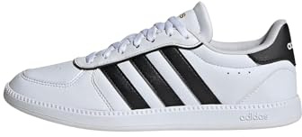 Adidas Women's Breaknet Sleek, White/Black/Gold Metallic, 8.5