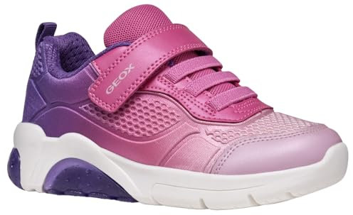 Geox J FADINLIGHT Girl C Sneaker, Violet/Fuchsia, 31 EU
