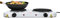 Double Hot Plate Electric Cooker Hob 1500W Infrared Portable Electric Hob Cooker Electric Hot Plate for Cooking Electric Camping Stove, Cable, Compact, for Home, Temporary Hot Plate, White
