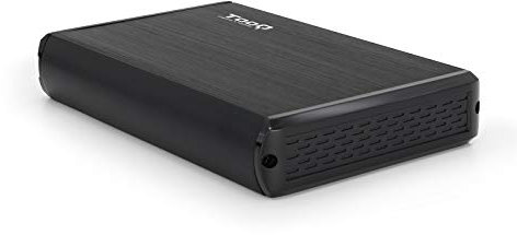 Caja Externa 3,5 SATA USB 2.0, Color Negro, para Almacenamiento Adicional y conectividad de Discos Duros.