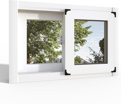 SHZYJBRY Schiebefenster Ersatzfenster, 60x40cm Fenster Window Kellerfenster Mit Gehärtetem Glas, Badezimmer Weißes Schiebefenster