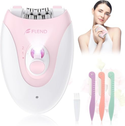 Epilierer Damen, Gesichtsepilierer Damen 36 Pinzetten mit LED-Licht, Kabellose Epilierer Gesicht & Körperhaarentfernung, Elektrischer Epilierer Haarentfernungsgerät für Gesichts Körper Bikini Bein