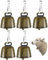 BARRU 5 pcs campane in rame per cani e gatti, per animali domestici, mucca, cavallo, pecora, pascolo, piccole campane in ottone, campane anti-smarrimento, campane per animali - bronzo