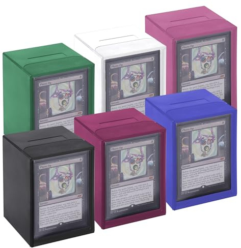 DeckDwell Boîtes à Cartes Commander, Lot de 6, Fermeture Magnétique, Durables