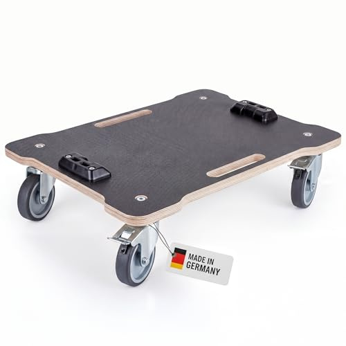 L-BOXX rullbord med silkscreenplatta – tunglasttransportkärra för Bosch Sortimo L-BOXX | rullvagn med 4 svängbara hjul & handbro | kompatibel med L-BOXX-systemet (silkscreen)