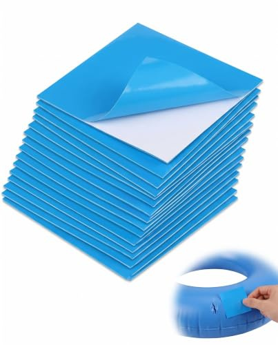 YIPFEN 15 Pièces Rustine Piscine, Patchs Matelas Gonflable Adhésif Polyuréthane Haute Ténacité, Kit Réparation Instantanée Pour Spas, Matelas Intex & Chaises Gonflables