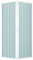 Easy Kit - Duschkabine mit 2 Falttüren, 80 x 100 cm, Höhe 185 cm, PVC, weiß, Ecköffnung