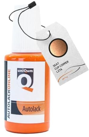 uniQum Autolack Lackstift fürs Auto für SEAT Cup Copper L27A Autolack Reparatur 30 ml