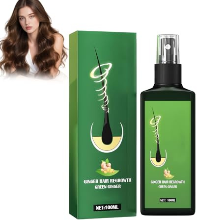 Eazerom 13 Spray Siero per Capelli allo Zenzero, Spray Rinvigorente per Densità Capillare, Anti-Caduta Capelli, Serum allo Zenzero per Tutti i Tipi di Capelli, Trattamento Siero per Capelli Diradanti