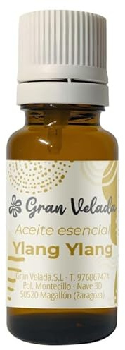 Gran Velada - Aceite Esencial Ylang Ylang Quimiotipado Puro y Natural 1000 ml | Antiséptico, Cicatrizante y Estimulante Capilar | Ideal para Cremas, Champús y Aromaterapia