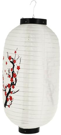POPETPOP Linterna Japonesa Estilo Ciruelo para Decoración de Fiestas Colgante para Restaurantes Japoneses Bares Temáticos Diseño Rojo