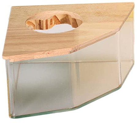 Casa de Baño para Hámster, Inodoro para Hámster, Caja de Baño de Arena para Jerbos y Animales Pequeños- Pentagrama L